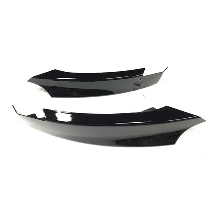 BM E82-1 Series M Sport Gloss Black Front Bumper Splitters (07-14) Max Motorsport