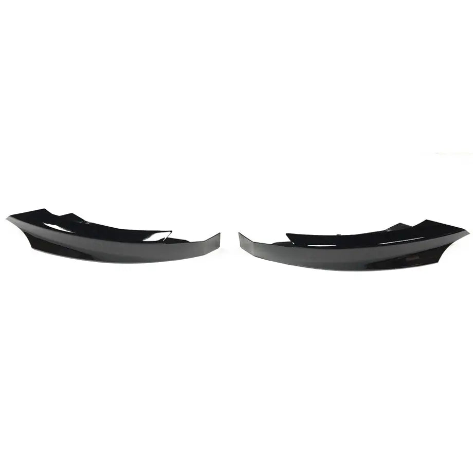 BM E82-1 Series M Sport Gloss Black Front Bumper Splitters (07-14) Max Motorsport
