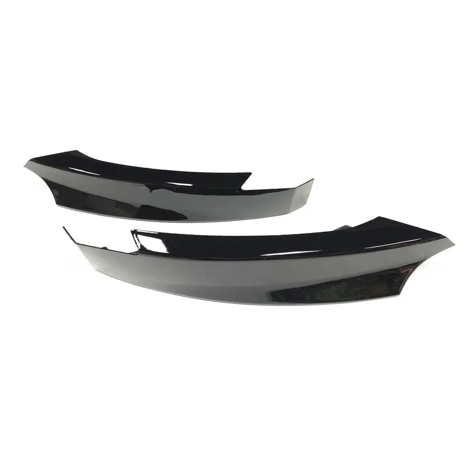 BM E82-1 Series M Sport Gloss Black Front Bumper Splitters (07-14) Max Motorsport