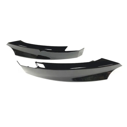 BM E82-1 Series M Sport Gloss Black Front Bumper Splitters (07-14) Max Motorsport