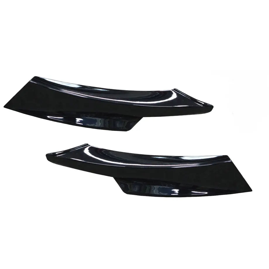 BM E90-3 Series Gloss Black Bumper Splitters (09-12) Max Motorsport