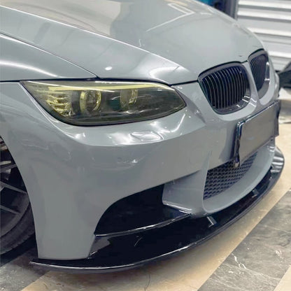 BM E90/E92/E93 M3 Gloss Black 4-Piece Plastic Front Spoiler Max Motorsport