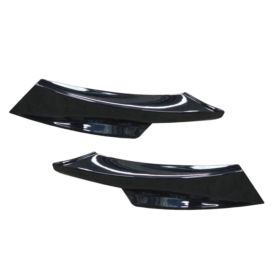BM E90 Facelift (09-11) Gloss Black Bumper Splitters Max Motorsport