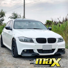 Load image into Gallery viewer, BM E90 Facelift (09-11) Piano Black Double Slat Kidney Grille maxmotorsports
