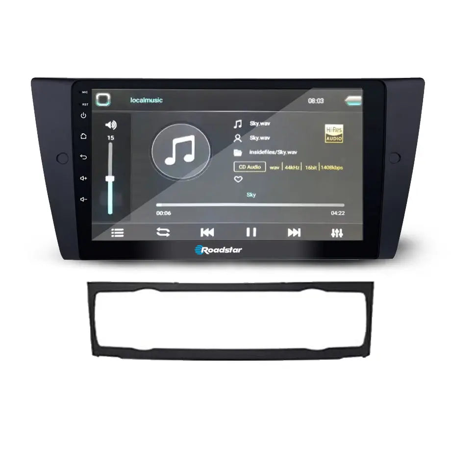 BM E90 (05-12)- 9 Inch Roadstar Android Entertainment & GPS System (AC) Roadstar