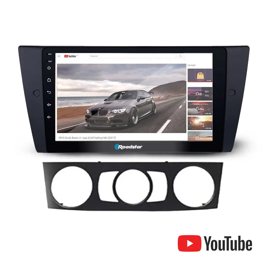 BM E90 (05-12)- 9 Inch Roadstar Android Entertainment & GPS System (MC) Roadstar