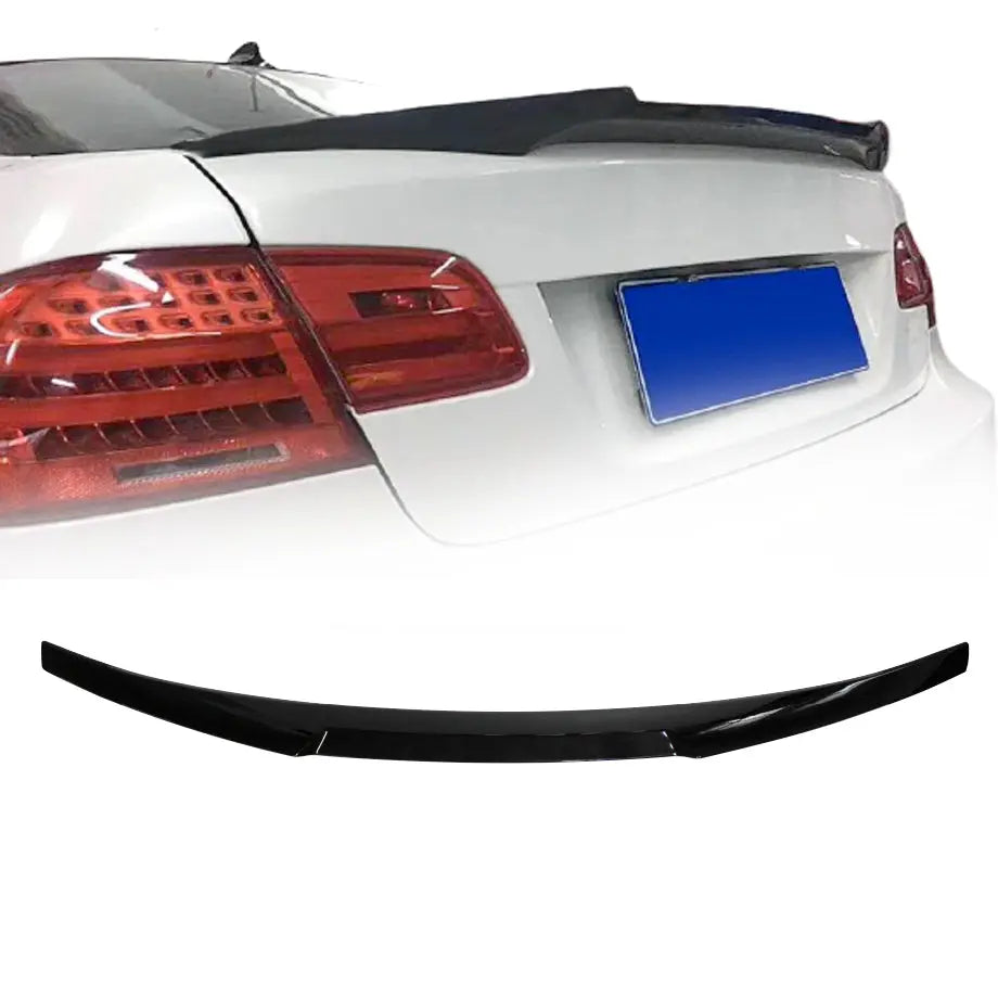 BM E92 3-Series M4 Style Gloss Black Plastic Boot Spoiler maxmotorsports