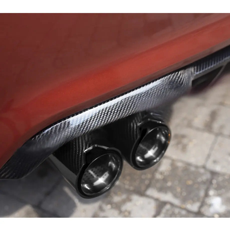 BM F-Series Performance Style Carbon Fibre Exhaust Tail Pipes (63mm) Max Motorsport