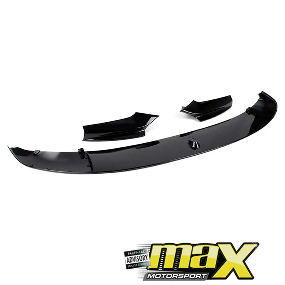 BM F10 5-Seires Gloss Black 3-Piece Front Spoiler (09-17) Max Motorsport