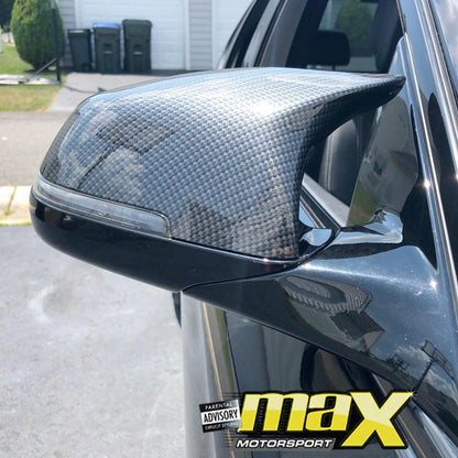 BM F10 M3/M4 Style Carbon Fibre Mirror Covers maxmotorsports