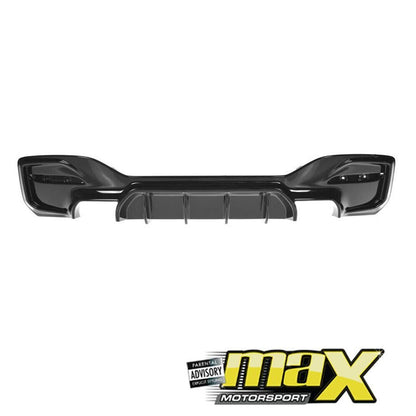 BM F20 1-Series Maxton Style Gloss Black Rear Diffuser maxmotorsports