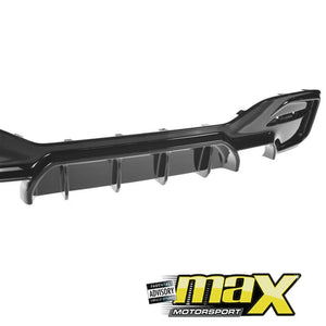BM F20 1-Series Maxton Style Gloss Black Rear Diffuser maxmotorsports
