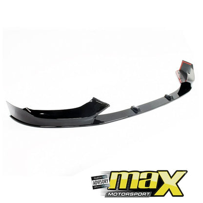 BM F20 1-Series (14-18) Gloss Black 3-Piece Front Spoiler maxmotorsports