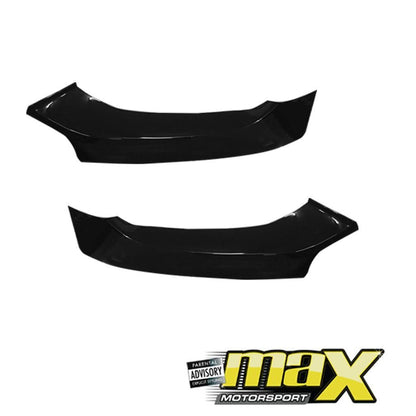 BM F20 1-Series (14-18) Gloss Black 3-Piece Front Spoiler maxmotorsports