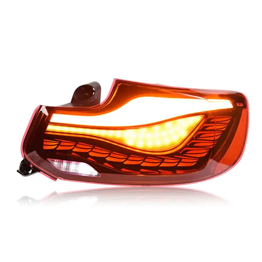 BM F22 / F23 2-Series CS Style OLED Sequential Smoked Red Taillights Max Motorsport