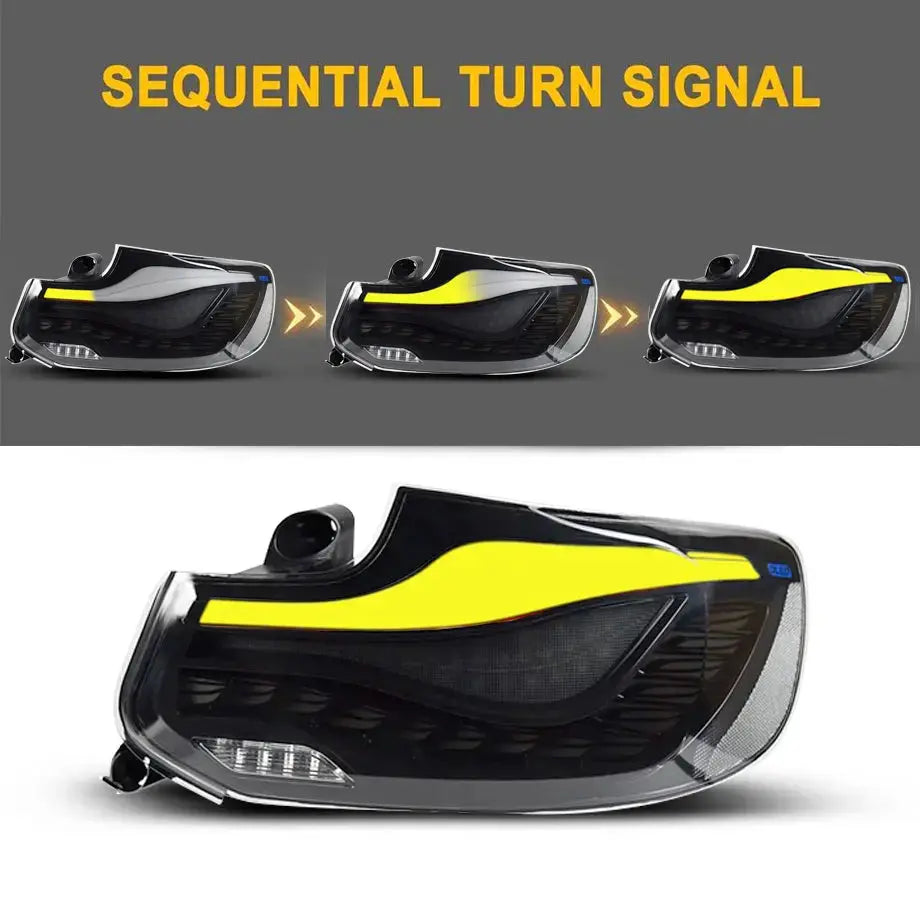 BM F22 2-Series CS Style OLED Sequential Smoked Black Taillights Max Motorsport