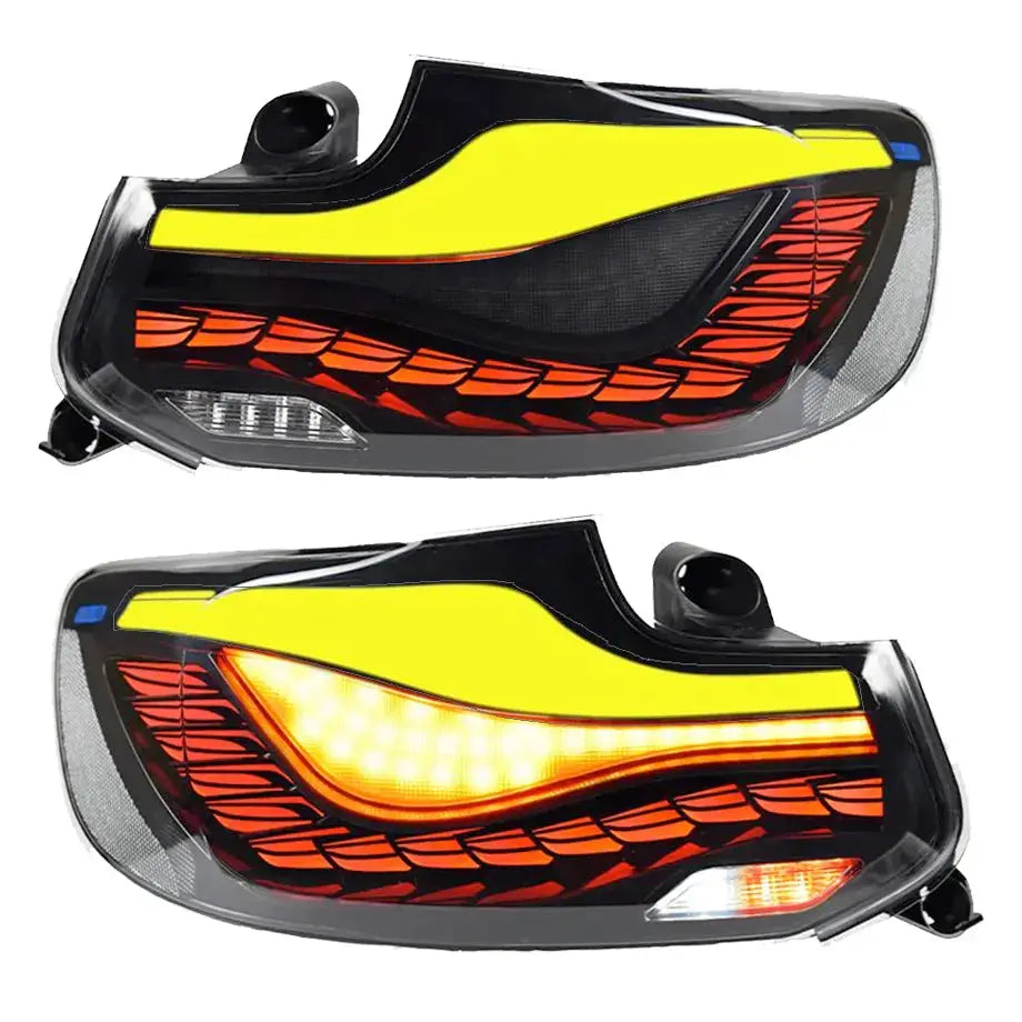 BM F22 2-Series CS Style OLED Sequential Smoked Black Taillights Max Motorsport