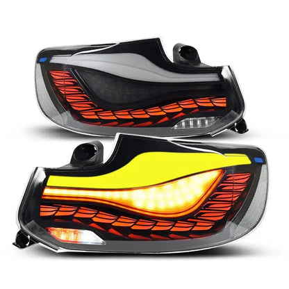 BM F22 2-Series CS Style OLED Sequential Smoked Black Taillights Max Motorsport