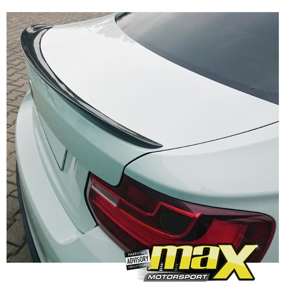 BM F22 2-Series Gloss Black Performance Style Boot Spoiler Max Motorsport