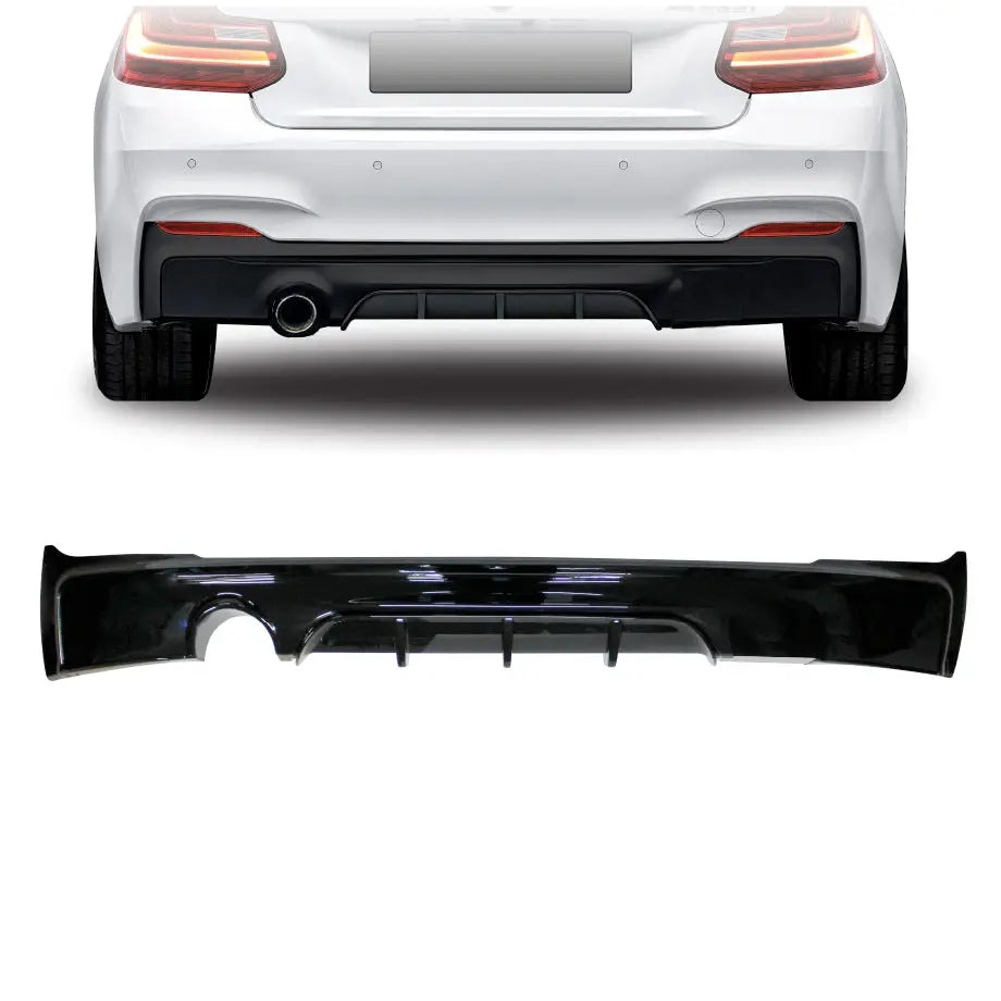 BM F22 2-Series Gloss Black Performance Style Diffuser (12-19) Max Motorsport