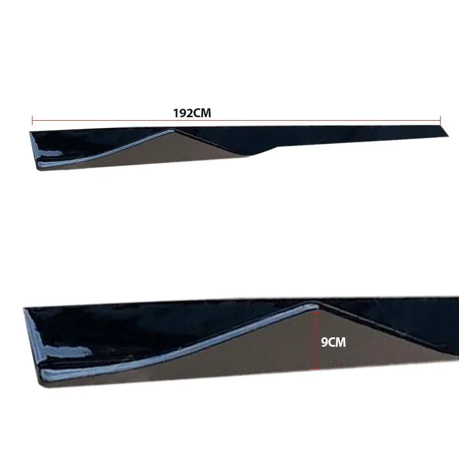 BM F22 2-Series Gloss Black Plastic Side Skirts maxmotorsports