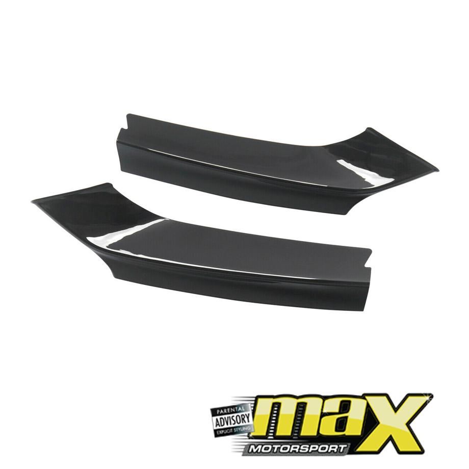 BM F22 2-Series (14-18) Gloss Black 3-Piece Front Spoiler maxmotorsports