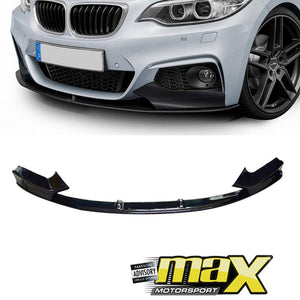 BM F22 2-Series (14-18) Gloss Black Performance Style Front Spoiler maxmotorsports