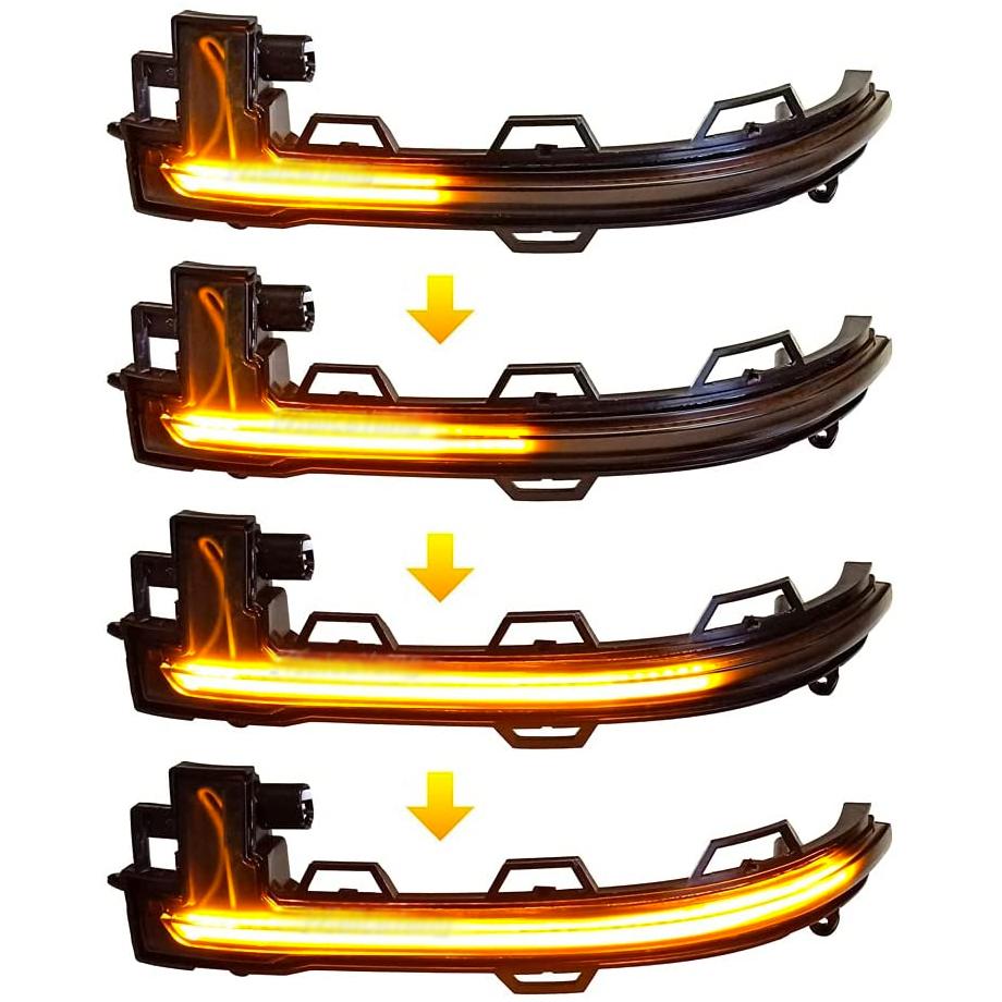 BM F26 X4-Series Side Mirror Smoked LED Sequential Indicator Light maxmotorsports