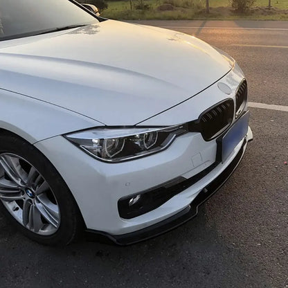 BM F30 3-Piece Gloss Black Front Spoiler Max Motorsport