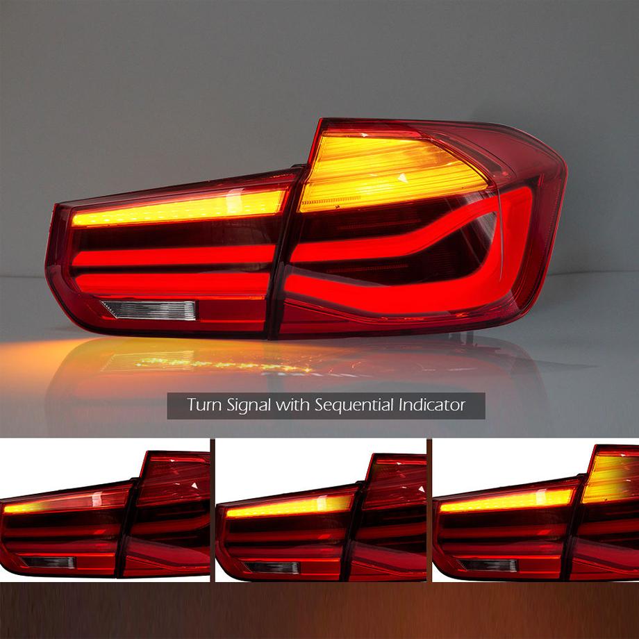 BM F30 3-Series LED Bar Style Taillights (12-18) Max Motorsport