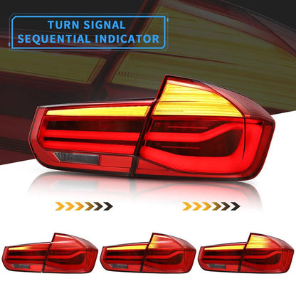 BM F30 3-Series LED Bar Style Taillights (12-18) Max Motorsport