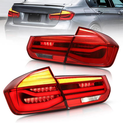 BM F30 3-Series LED Bar Style Taillights (12-18) Max Motorsport