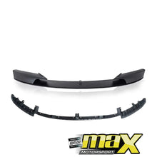Load image into Gallery viewer, BM F30 3-Series Matte Black Plastic Front Spoiler (12-17) maxmotorsports
