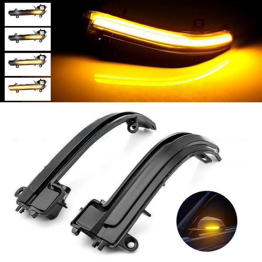 BM F30 3-Series Side Mirror Smoked LED Sequential Indicator Light maxmotorsports