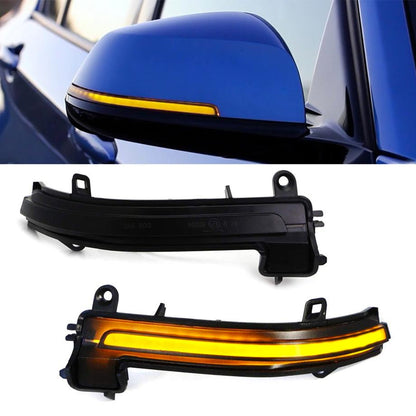 BM F30 3-Series Side Mirror Smoked LED Sequential Indicator Light maxmotorsports