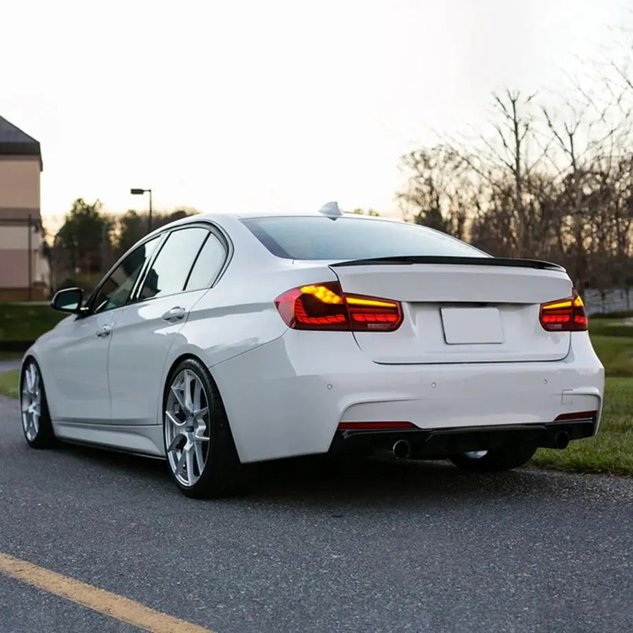 BM F30 3-Series (12-18) CSL Laser Style Smoked Red LED Taillights Max Motorsport