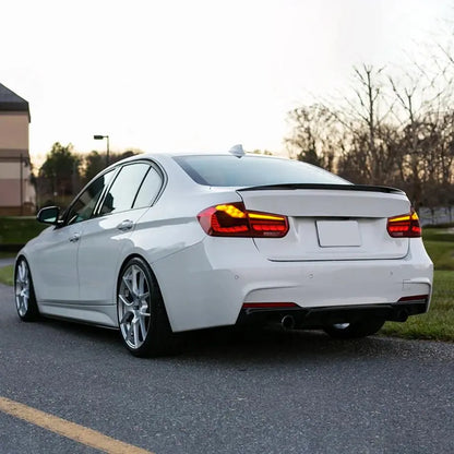 BM F30 3-Series (12-18) CSL Laser Style Smoked Red LED Taillights Max Motorsport