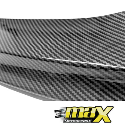 BM F30 3 Series (12-ON) Carbon Fibre Look 3-Piece Front Spoiler maxmotorsports