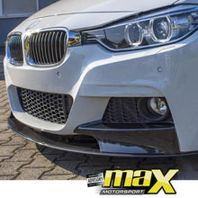 Load image into Gallery viewer, BM F30 3 Series (12-ON) Gloss Black 3-Piece Front Spoiler maxmotorsports
