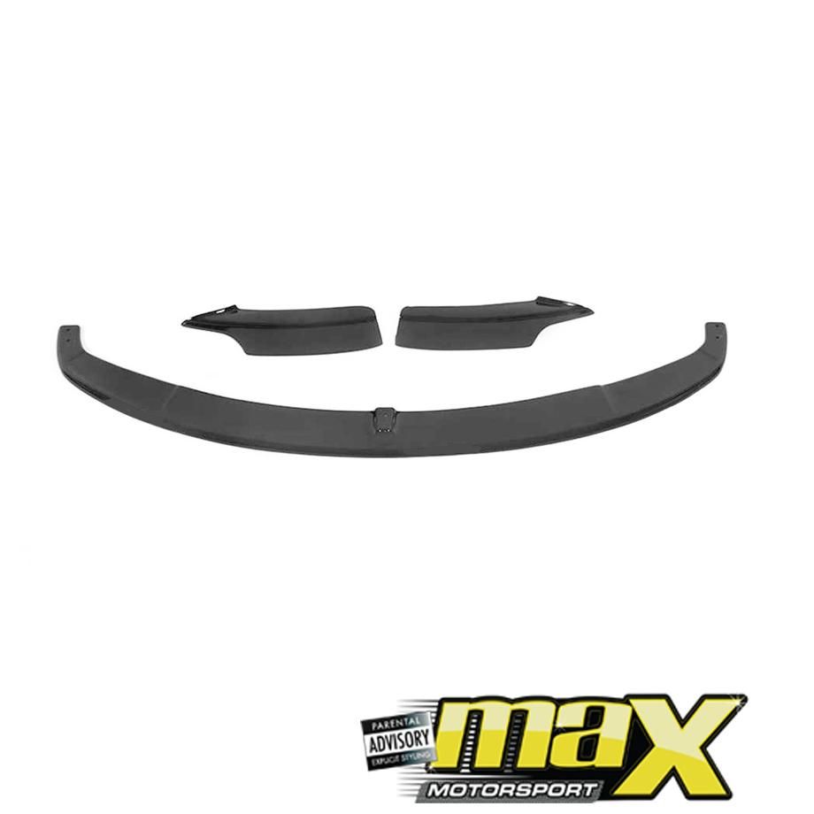 BM F30 3 Series (12-ON) Matt Black 3-Piece Front Spoiler maxmotorsports