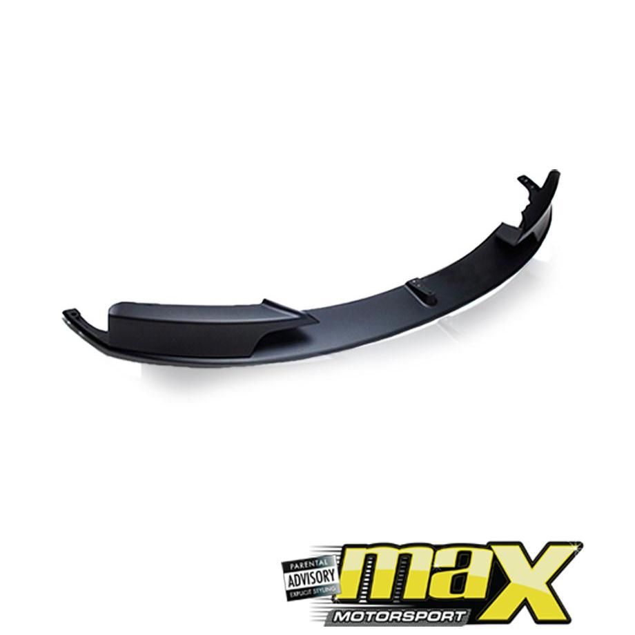 BM F30 3 Series (12-ON) Matt Black 3-Piece Front Spoiler maxmotorsports