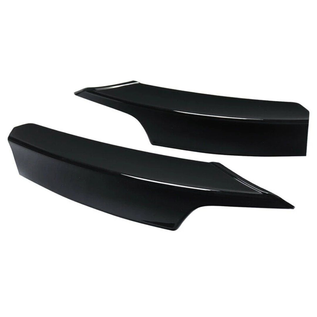 BM F30 3-Series Gloss Black Plastic Front Splitters – Max Motorsport