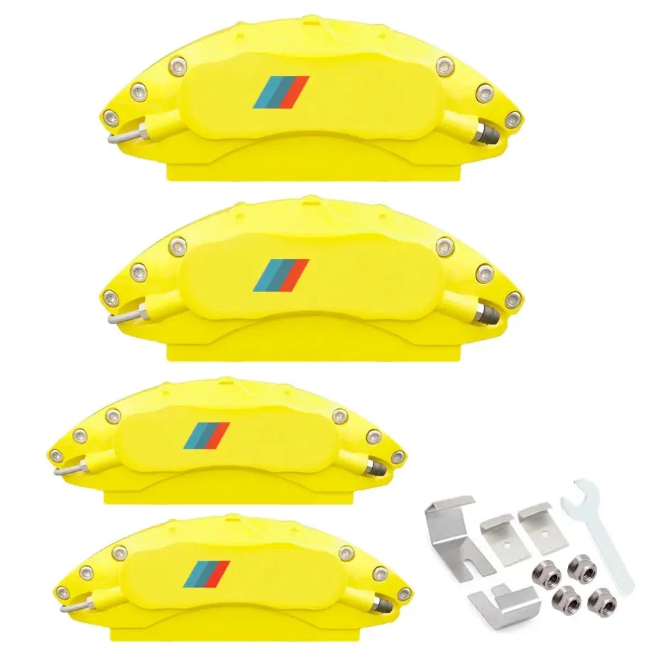 BM F30 Performance Style Aluminium Brake Caliper Cover - Yellow Max Motorsport