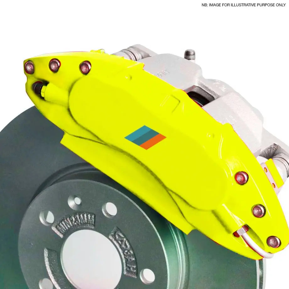 BM F30 Performance Style Aluminium Brake Caliper Cover - Yellow Max Motorsport