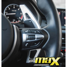Load image into Gallery viewer, BM F30 Silver Aluminium Paddle Shift Extensions maxmotorsports
