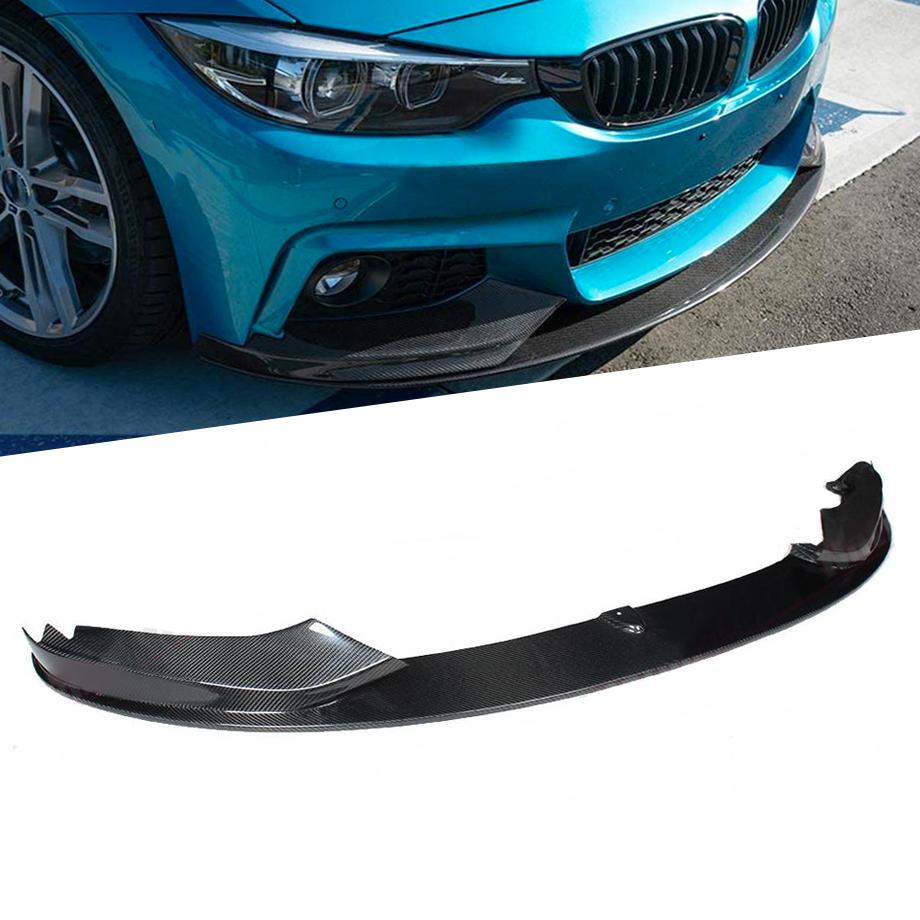 BM F32 / F33 / F36 4-Series Performance Style Carbon Fibre Front Spoiler (14-18) maxmotorsports