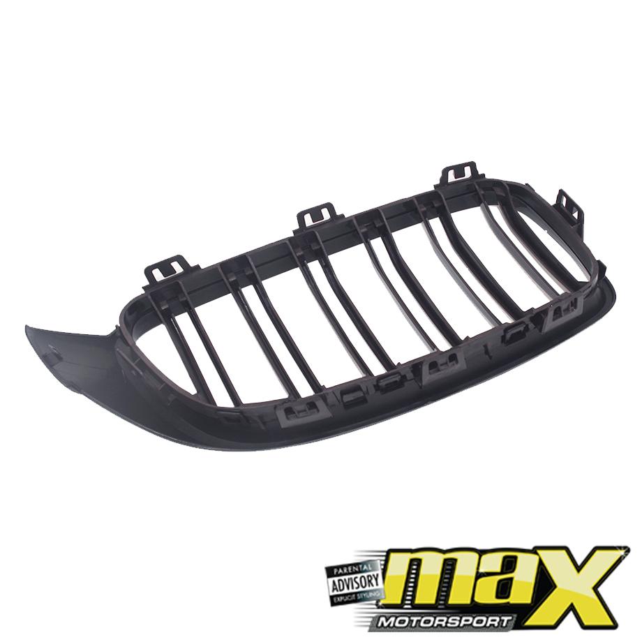 BM F32 4-Series Piano Black Double Slat Kidney Grille maxmotorsports