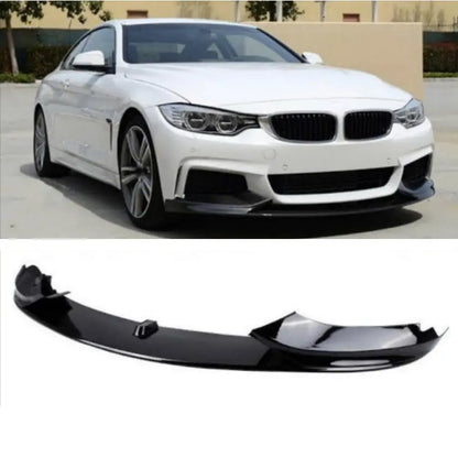 BM F32 4-Series (14-18) Gloss Black 3-Piece Front Spoiler maxmotorsports