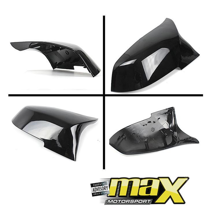 BM F33 M3/M4 Style Gloss Black Mirror Covers maxmotorsports