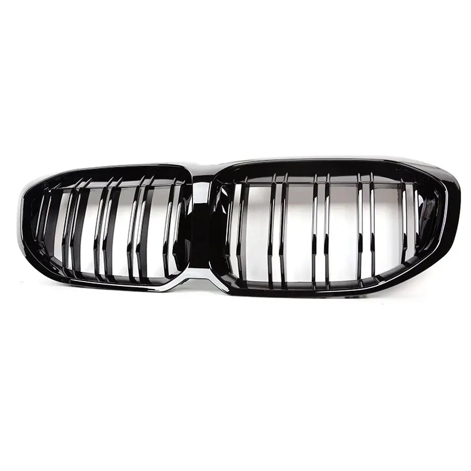 BM F40 1-Series (21-On) Piano Black Double Slat Kidney Grille Max Motorsport
